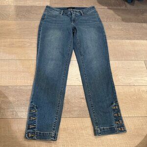 TALBOTS WOMENS FLAWLESS FIVE POCKET JEANS SIZE 4